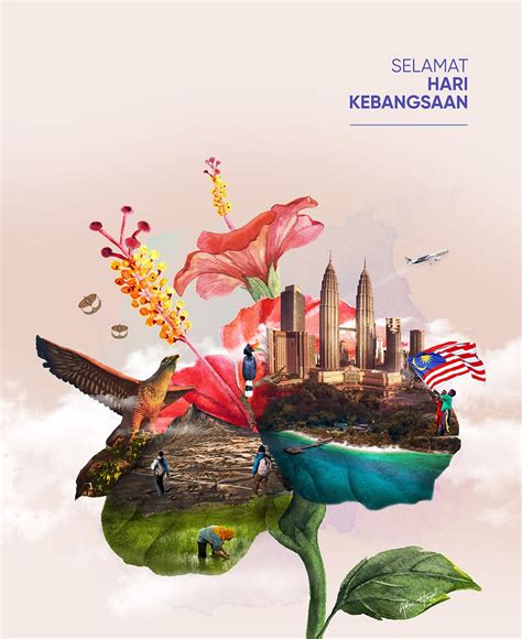 malaysia national day poster design  behance independence day