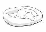 Dog Drawing Bed Cartoon Drawings Paintingvalley sketch template