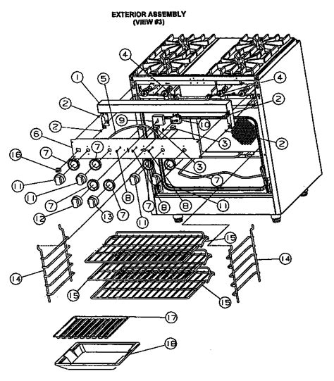 viking stove parts diagram
