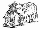 Rodeo Clown Coloring Pages Sticker Bull Bing Stickers Riding Western Clipartmag Drawings sketch template