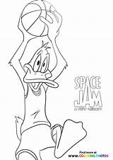 Jam Daffy Looney Tunes Tune Taz Goon Brow sketch template