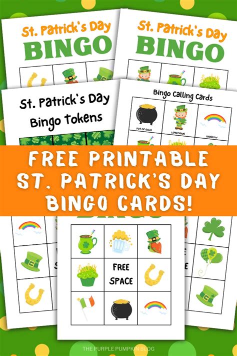 printable st patricks day bingo cards  bingo games