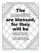 Coloring Beatitudes Pages Kids Merciful Sunday School Bible Sundayschoolzone Zone Activity Printable Color Colouring Sheets Church God Sermon Mount Sheet sketch template