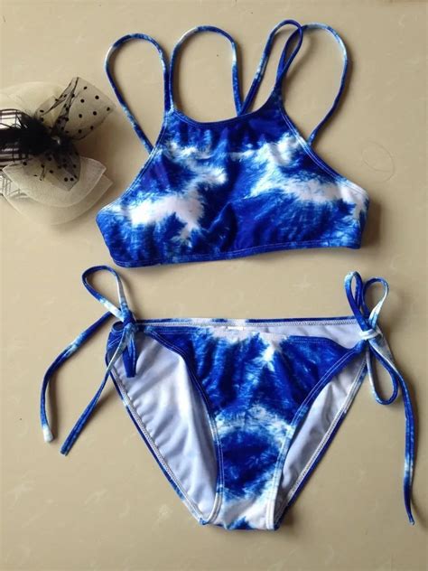 Tie Dye Crochet High Neck Bikini Justice High Neck Bikinis Bikinis