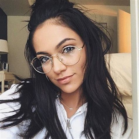Pin By Nikkole On My Polyvore Finds Brunette Glasses Glasses Fashion