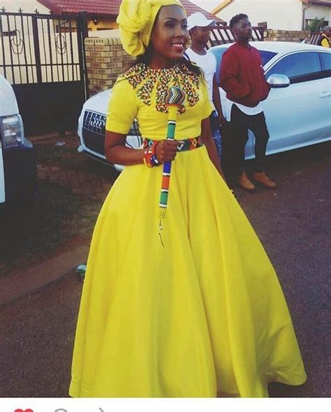 Trendy Shweshwe Dresses For Umembeso 2019 African