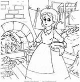 Coloring Doing Chores Pages Kids Clipart Outline Cinderella Maid Getcolorings Around House Printable Soar Designlooter Popular sketch template