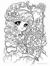 Coloring Princess Pages Flower Comments sketch template