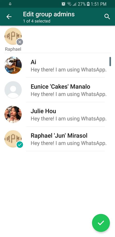 add descriptions  whatsapp group chats  coordinate discussions  smartphones
