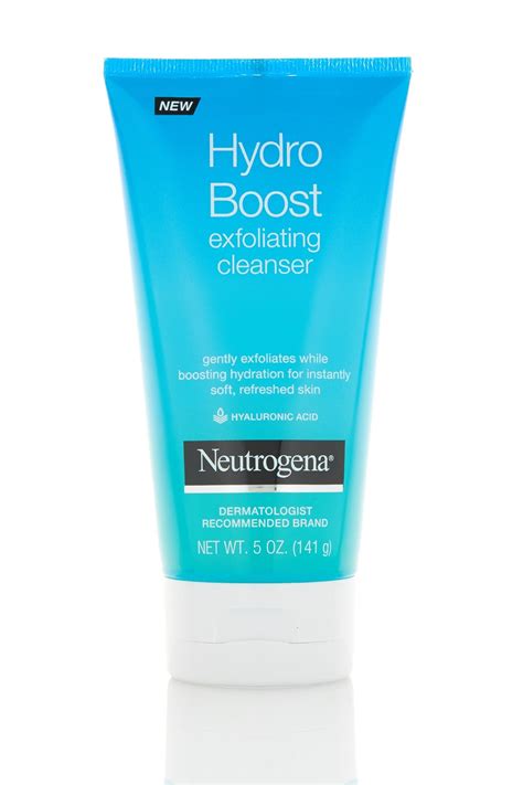 neutrogena hydro boost gentle exfoliating facial cleanser modesens