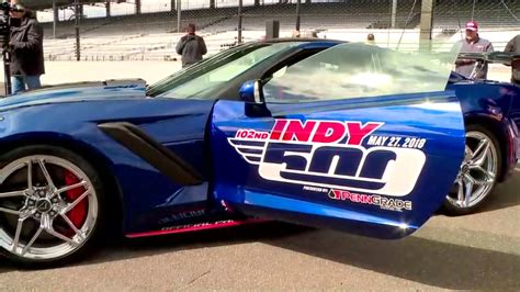 official pace car unveiled   running   indianapolis  fox