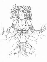 Medusa Coloring Pages Tattoo Outline Gorgona Meditating Comments Lady Getdrawings Getcolorings Tattooimages Biz Coloringhome sketch template