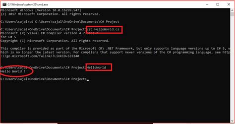 command prompt cmd    output   program   microsoft visual