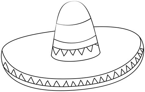 paper sombrero template printable word searches