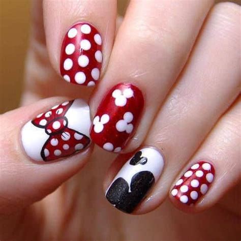 minnie mouse nail designs