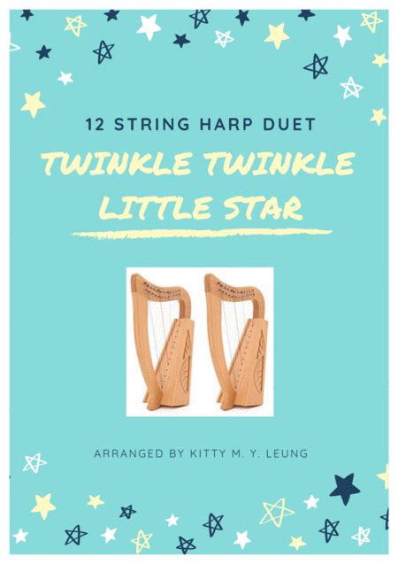 Twinkle Twinkle Little Star 12 String Harp Duet Free Music Sheet