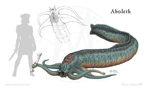 magestone aboleth  osmatar creature feature creature design creature art alien creatures