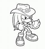 Knuckles Coloring Pages Sonic Color Printable Print Cool Kids Clipart Hat Comments Getcolorings Library sketch template