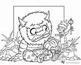Wild Things Where Coloring Pages Printable Popular Visit Tyrannus Deviantart sketch template