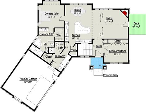 plan   story craftsman ranch home plan  angled garage house plans  story