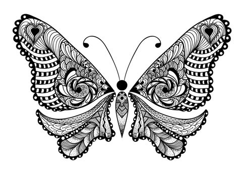 adult coloring pages animals butterfly
