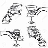 Whiskey Drawing Getdrawings Glass Holding Drink Hand sketch template