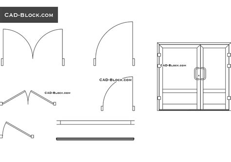 door  window dynamic block autocad models cad drawings