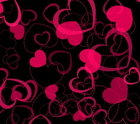 pink hearts wallpapers wallpaper cave