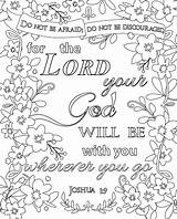 Verses Adults Joshua Scriptures Psalm Nbspthis Source Encouraging Ift sketch template