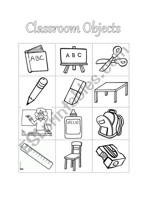 classroom objects coloring pages printable coloring pages