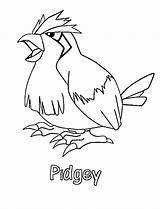 Pidgey Coloring Pokemon Pages Kids Fly Colouring Color Printable Sheets Cool Easy Print Type Flying Popular Fun sketch template