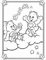 Care Bear Coloring Pages Bears Color Carebear Valentine Sheets Book sketch template