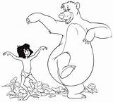 Baloo Mowgli Coloring Dschungelbuch Walt Giungla Characters Disegni Ausdrucken Personajes Orso Images6 Kaa Rapunzel Personnages Shere Raskrasil sketch template