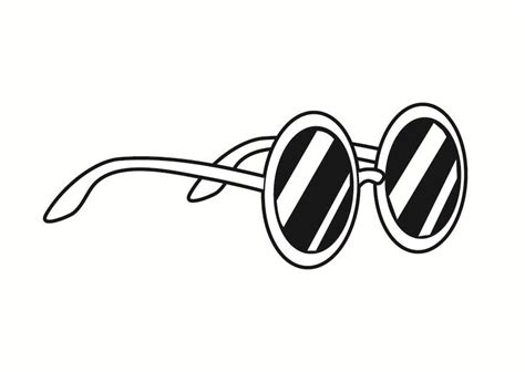 coloring page pair  sunglasses img