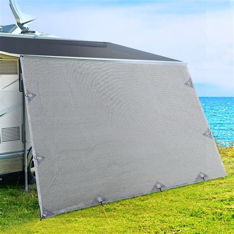 caravan privacy screens roll  awning xm  wall side sun shade screen camping offers