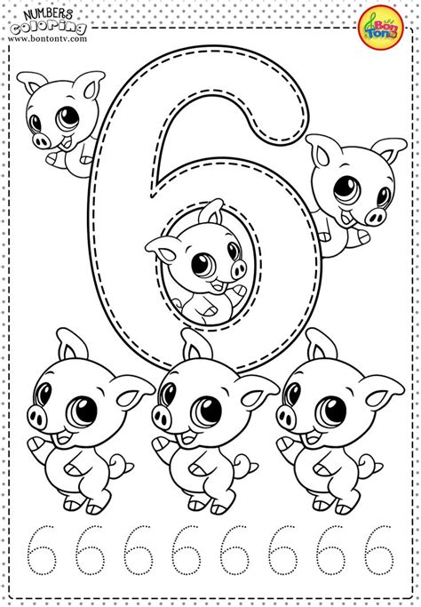 learn  number coloring pages  preschoolers     fun