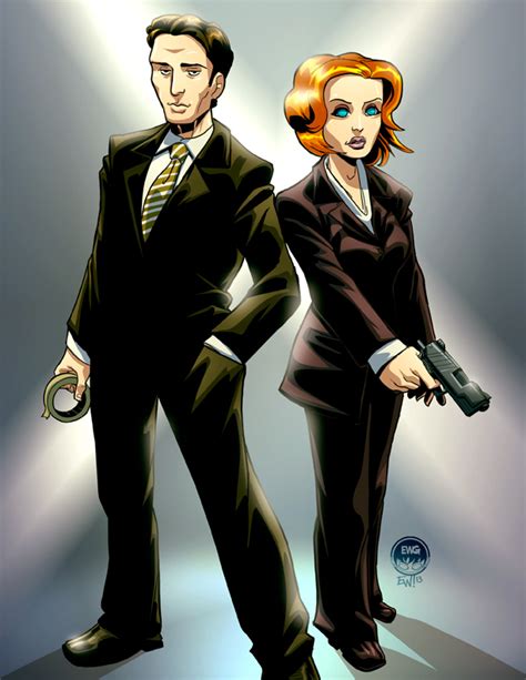 Scully And Mulder X Files 2 Char Commish By