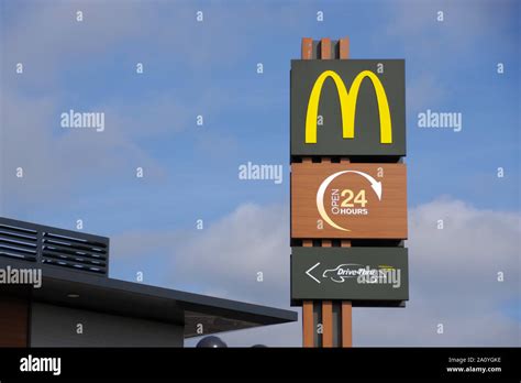 mcdonalds open  hours drive  res stock photography  images alamy