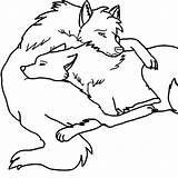 Wolf Couple Lineart Drawing Outline Deviantart Getdrawings sketch template
