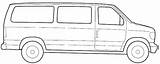 Ford Van Clipart Blueprints Series 2006 Bus Blueprint Car Vector Clipground Request sketch template