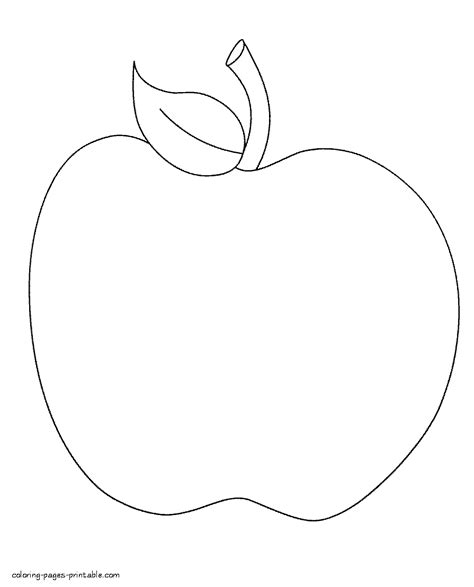 apple fruit coloring page  preschool fruit coloring pages