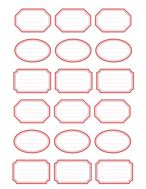 printable food label design template   printable templates