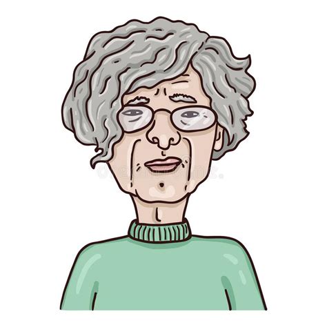 Cartoon Grandma Gray Hair Stock Illustrations 541 Cartoon Grandma