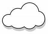 Cloud Printable Coloring Template Pages Kids Clouds Color Shapes Wolken Choose Board Templates Clip Sizes Different sketch template