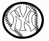 Yankees Coloring York Pages Ny Logo Baseball Clipart Printable Mets Giants Mlb Sheets Color Symbol Kids Getcolorings Major League Getdrawings sketch template