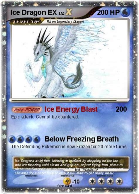Pokémon Ice Dragon Ex Ice Energy Blast My Pokemon Card