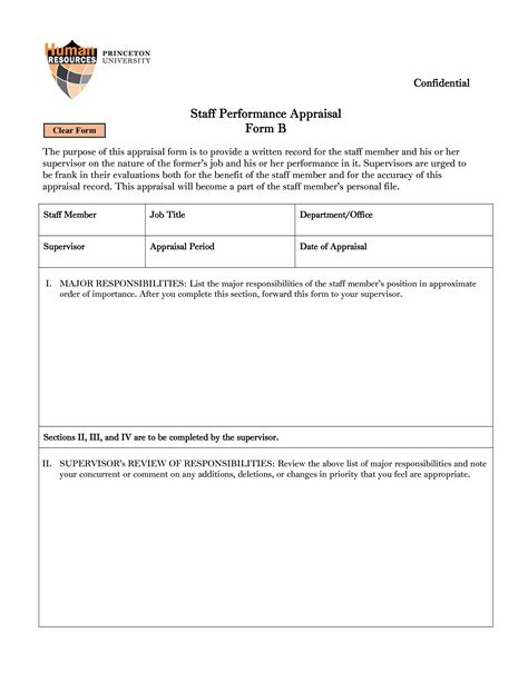 appraisal form sample allbusinesstemplatescom