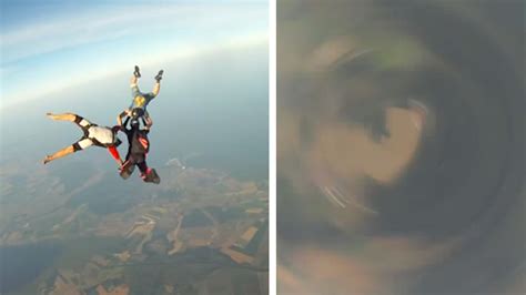 video  gopro footage shows camera   fall  skydive abc chicago