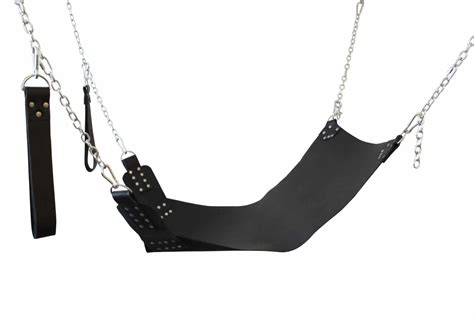 Tied Tight Leather Sex Sling And Chain Kit Sex Swing Outlet