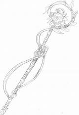 Staff Mage Drawing Magic Anime Wizard Concept Imgur Fantasy Weapons Weapon Ice Character Drawings Tattoo Reference Pretty Cute sketch template